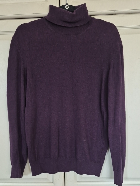 Zara Sweaters - Purple Turtleneck Sweater - Women's Cozy Knit